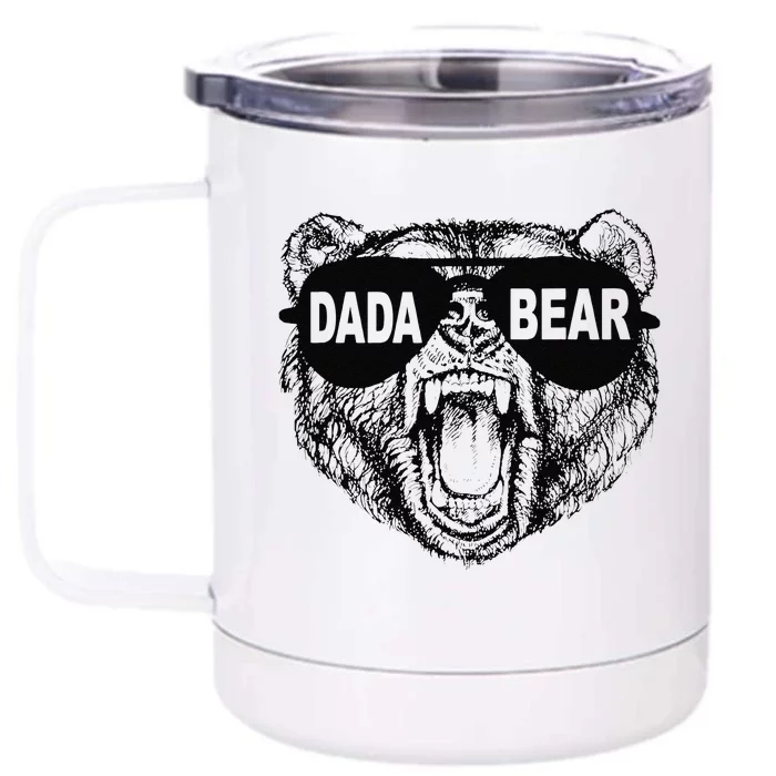 Cool Dada Bear Gift For Father Day Front & Back 12oz Stainless Steel Tumbler Cup