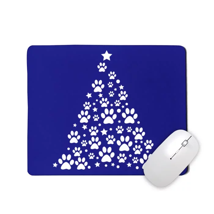 Christmas Dog Bone And Paw Tree Sweatshirt Mousepad