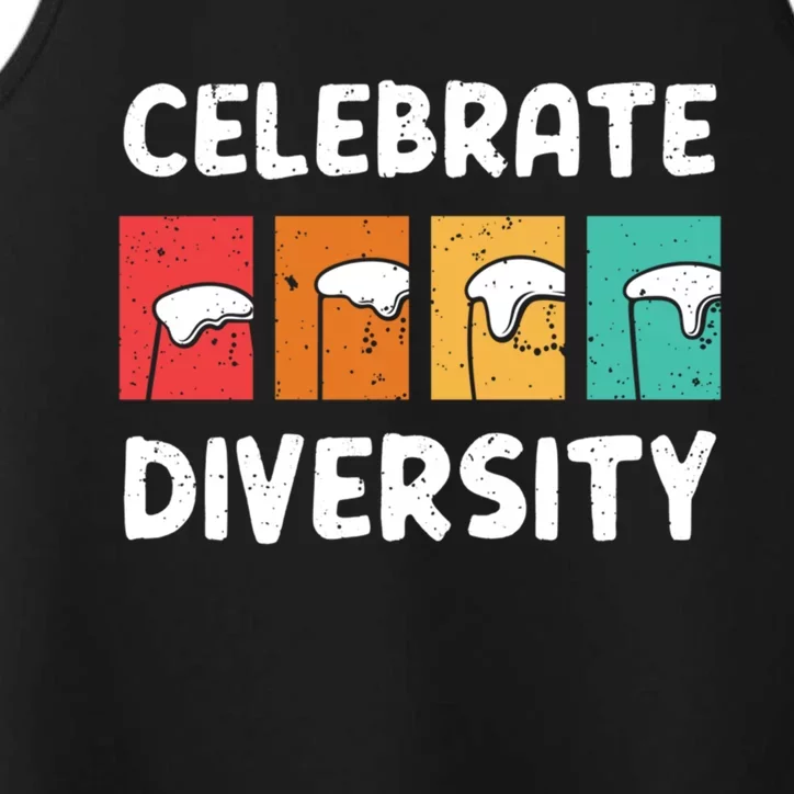 Celebrate Diversity Beer Ing Craft Brewery Great Gift Performance Tank