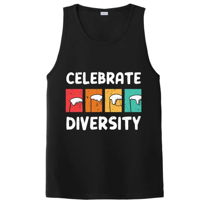 Celebrate Diversity Beer Ing Craft Brewery Great Gift Performance Tank