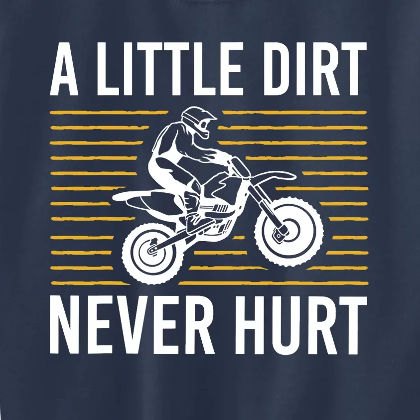 Cool Dirt Bike Art Dirtbike Motorcycle Bike Racing Kids Sweatshirt