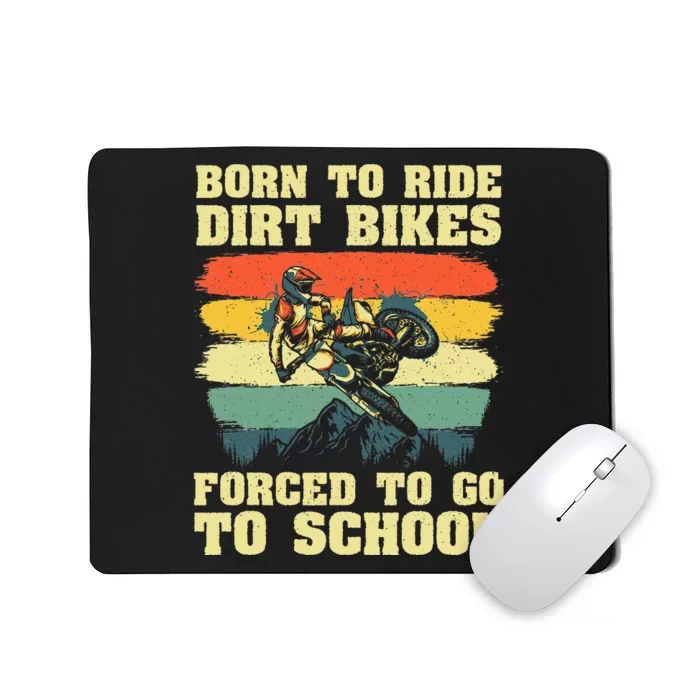 Cool Dirt Bike For Men Women Kids Motocross Dirt Bike Lover Mousepad