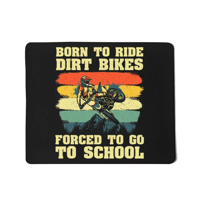 Cool Dirt Bike For Men Women Kids Motocross Dirt Bike Lover Mousepad