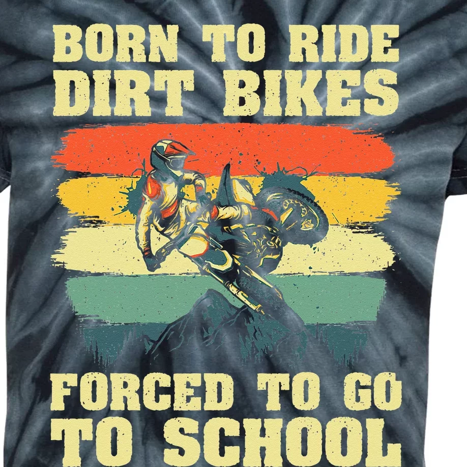 Cool Dirt Bike For Men Women Kids Motocross Dirt Bike Lover Kids Tie-Dye T-Shirt