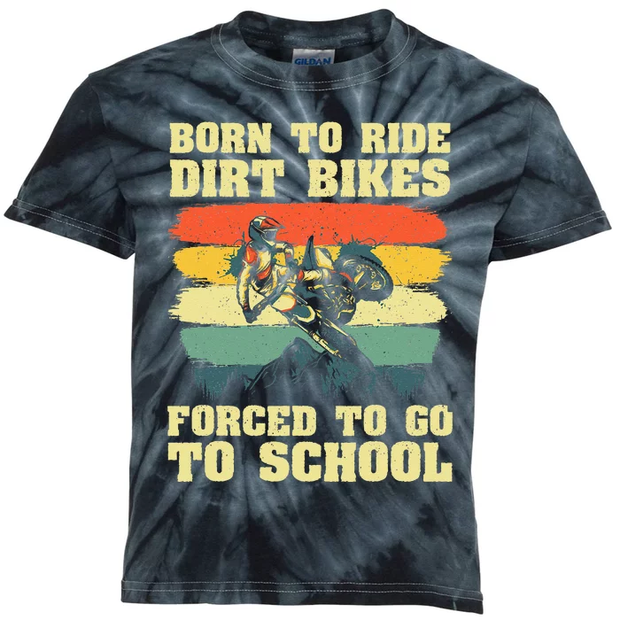 Cool Dirt Bike For Men Women Kids Motocross Dirt Bike Lover Kids Tie-Dye T-Shirt