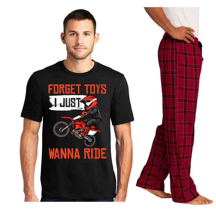 Cool Dirt Bike Gift For Men Funny Forget Toys Motocross Pajama Set