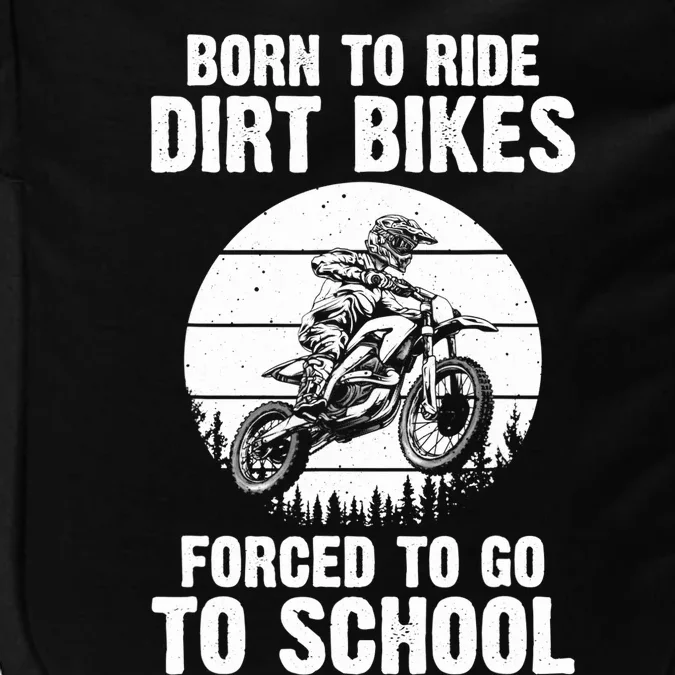 Cute Dirt Bike Art For Motorcycle Dirtbike Racing Impact Tech Backpack