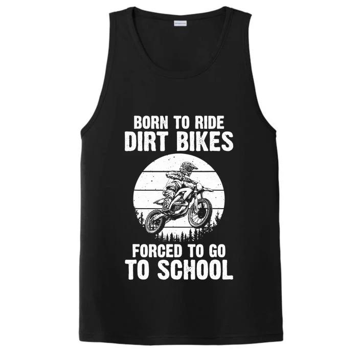 Cute Dirt Bike Art For Motorcycle Dirtbike Racing Performance Tank