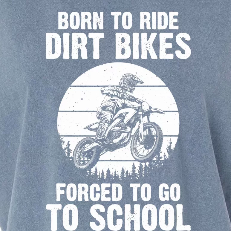 Cute Dirt Bike Art For Motorcycle Dirtbike Racing Garment-Dyed Women's Muscle Tee