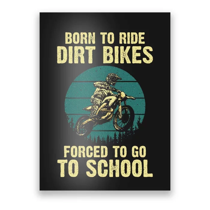 Cute Dirt Bike Art Motorcycle Dirtbike Racing Poster