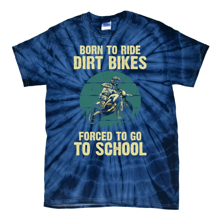 Cute Dirt Bike Art For Motorcycle Dirtbike Racing Tie-Dye T-Shirt