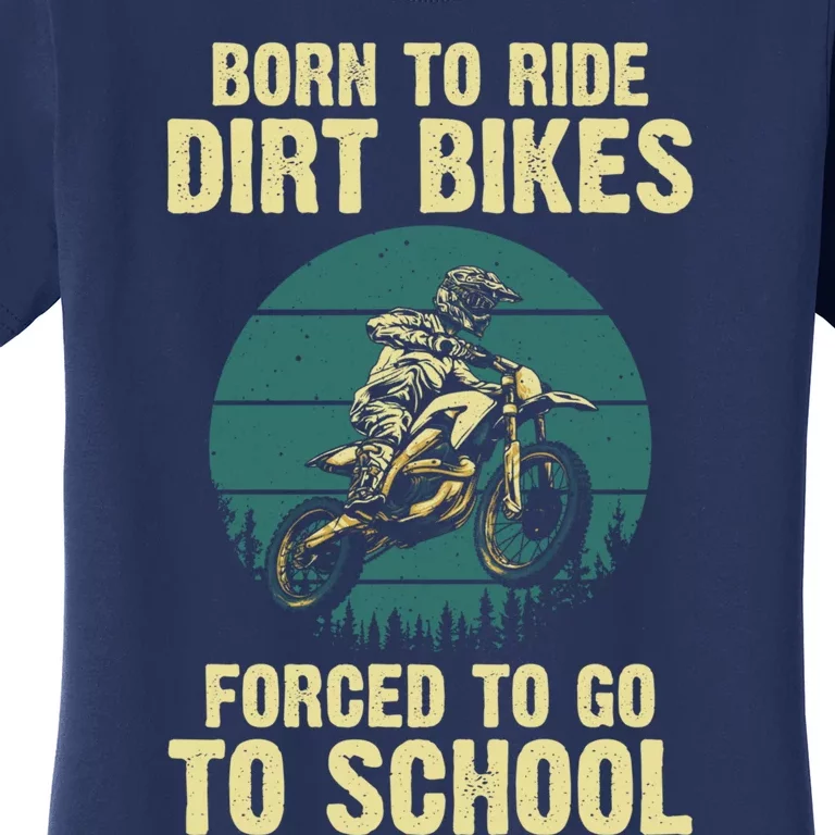 Cute Dirt Bike Art For Motorcycle Dirtbike Racing Women's T-Shirt