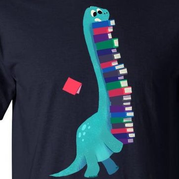Cute Dinosaur Book Reading Readasaurus Tall T-Shirt