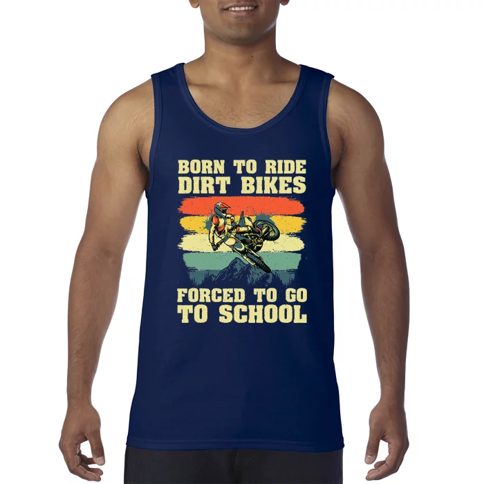 Cool Dirt Bike For Motocross Dirt Bike Lover Tank Top