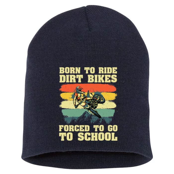 Cool Dirt Bike For Motocross Dirt Bike Lover Short Acrylic Beanie