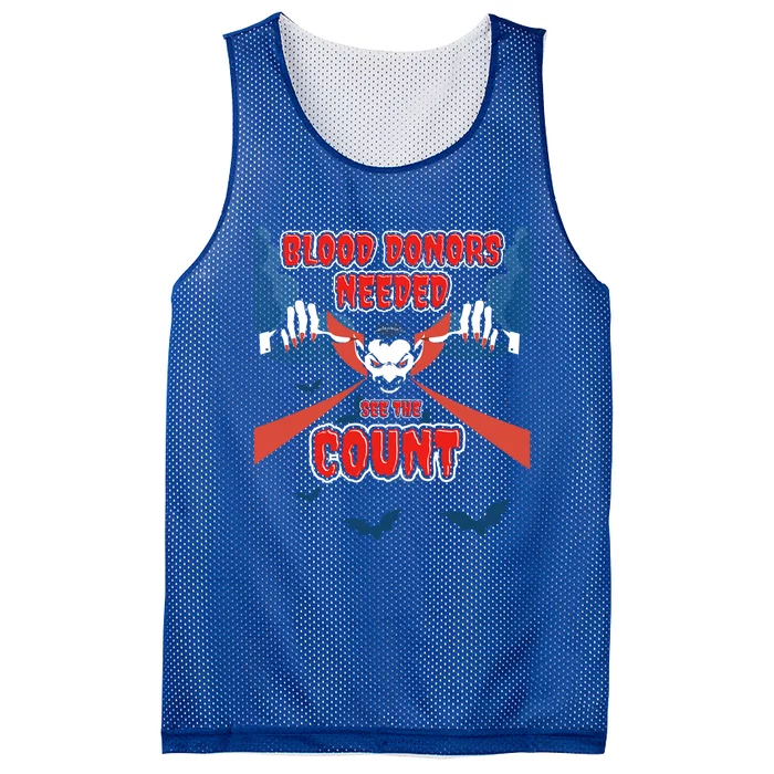 Count Dracula Blood Donors Needed See The Count Nurse Doctor Funny Gift Mesh Reversible Basketball Jersey Tank