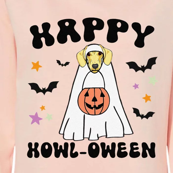 Cream Dachshund Boo Ghost Dog Lover Happy Halloween Womens California Wash Sweatshirt