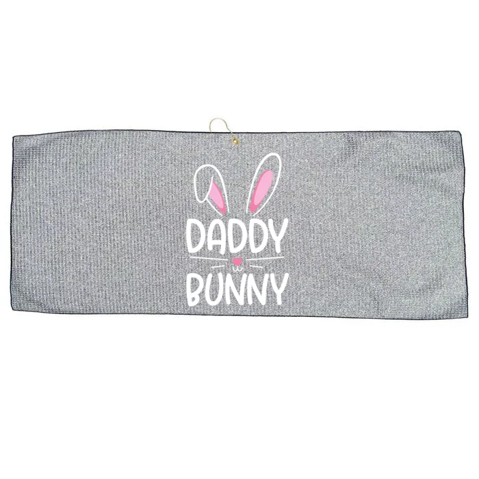 Cute Daddy Bunny Happy Easter Day Matching Family Gift Large Microfiber Waffle Golf Towel