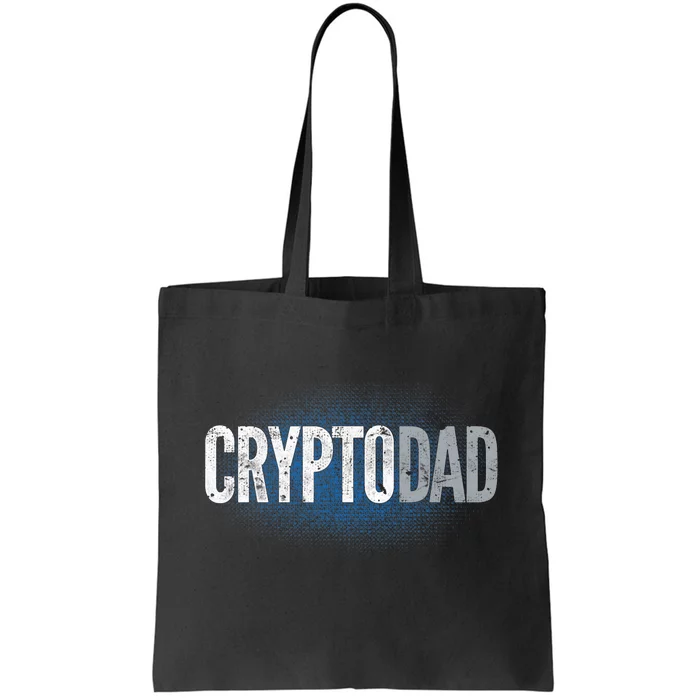 Crypto Dad Bitcoin Cryptocurrency Father Tote Bag