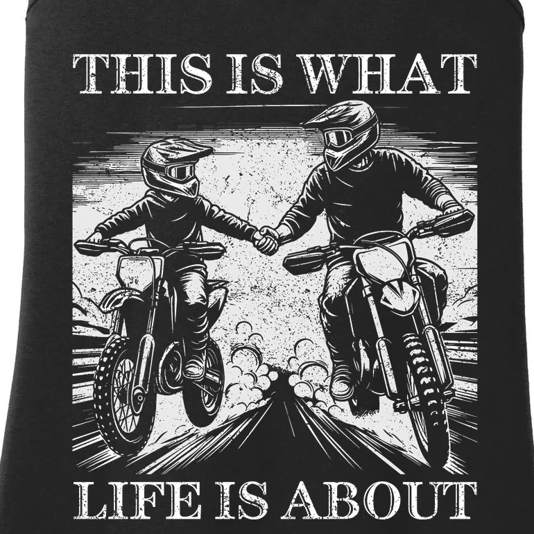 Cute Dirt Bike Art For Father Son Dirtbike Motorcycle Lovers Ladies Essential Tank