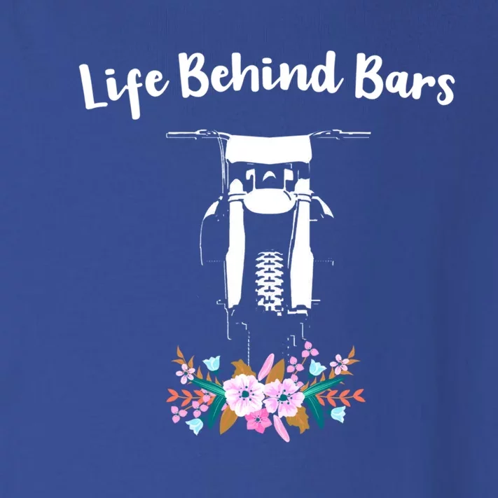 Cute Dirt Bike Floral Life Behind Bars Motocross Gift Toddler Long Sleeve Shirt