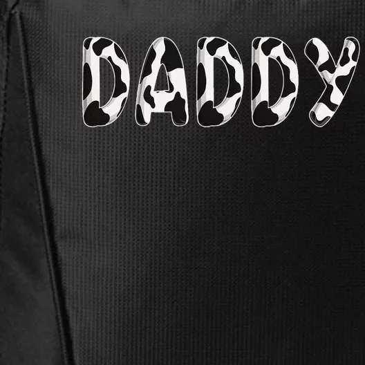 Cow Daddy Birthday Family Matching Fathers Day City Backpack