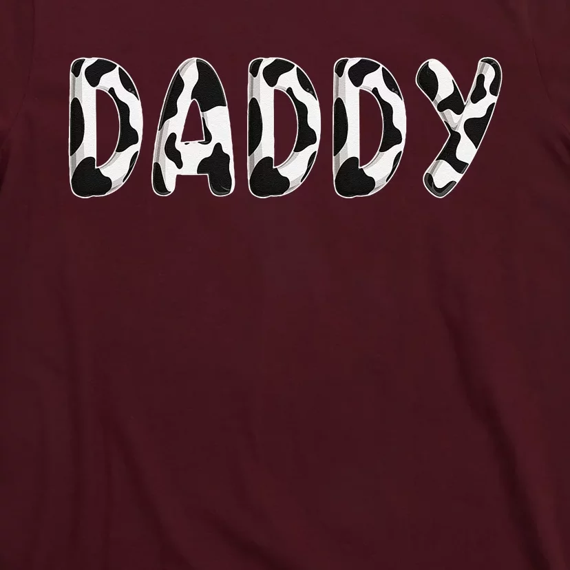 Cow Daddy Birthday Family Matching Fathers Day T-Shirt