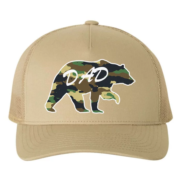 Camouflage Daddy Bear Family Camo Hunting I Pajama Dad Bear Yupoong Adult 5-Panel Trucker Hat