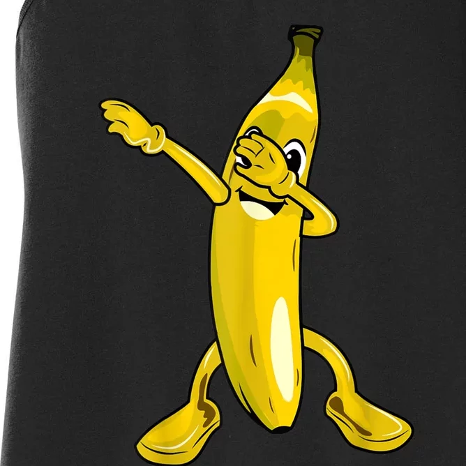 Cool Dab Banana Is Dabbing | Cute Dab Fruit Lover Women's Racerback Tank