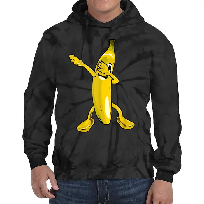 Cool Dab Banana Is Dabbing | Cute Dab Fruit Lover Tie Dye Hoodie