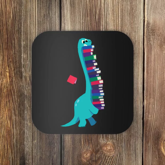 Cute Dinosaur Book Reading Coaster