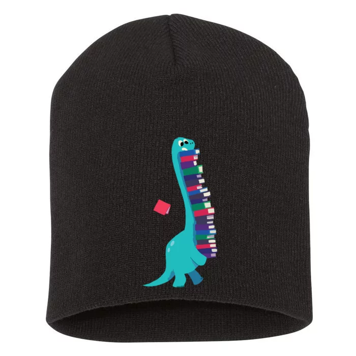 Cute Dinosaur Book Reading Short Acrylic Beanie