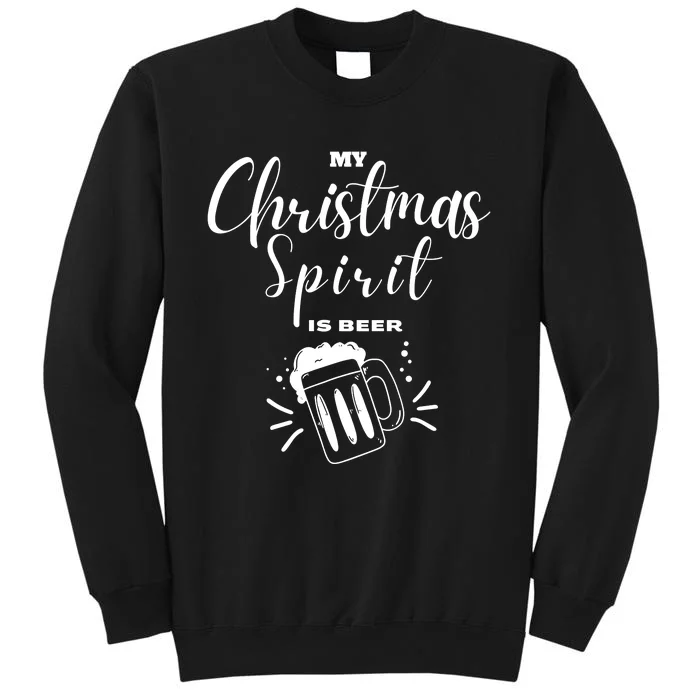 Christmas Drinking Beer Liquor Drinker Funny Saying Sweatshirt