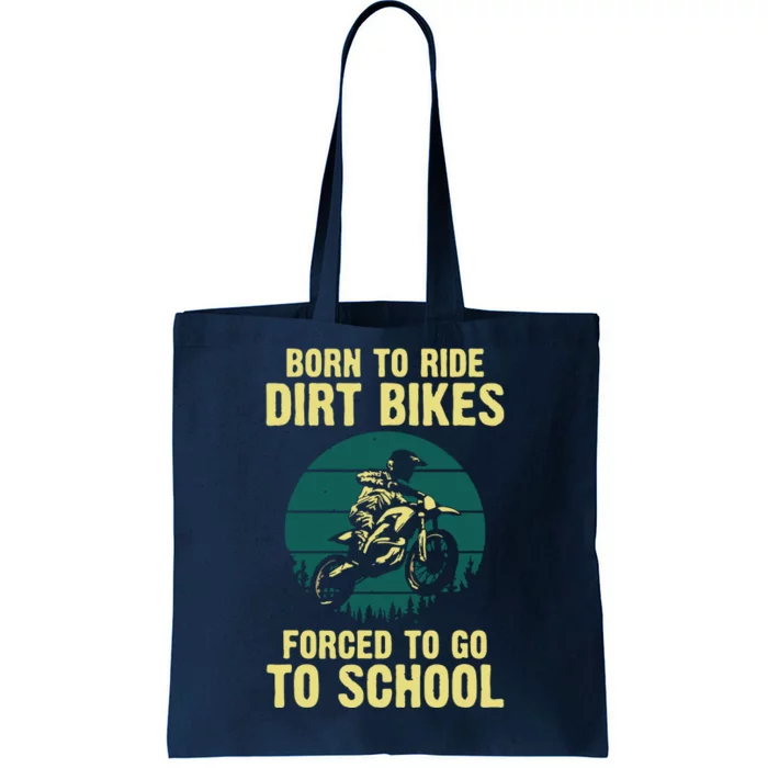 Cute Dirt Bike Art For Men Women Motorcycle Dirtbike Racing Tote Bag