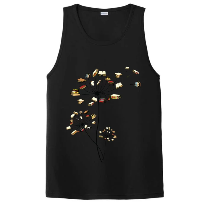 Cute Dandelion Books Flower Fly Reading Fan Club Gift Performance Tank