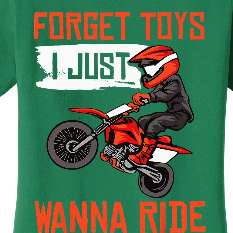 Cool Dirt Bike Gift For Men Funny Forget Toys Motocross Women's T-Shirt