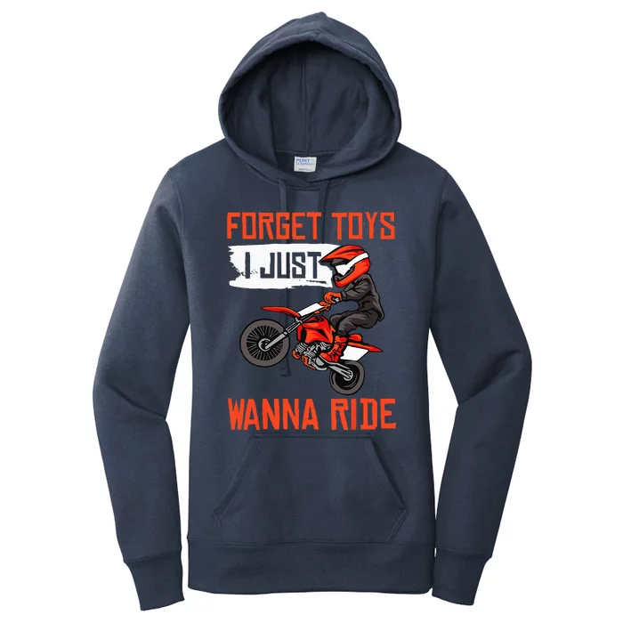 Cool Dirt Bike Gift For Men Funny Forget Toys Motocross Women's Pullover Hoodie