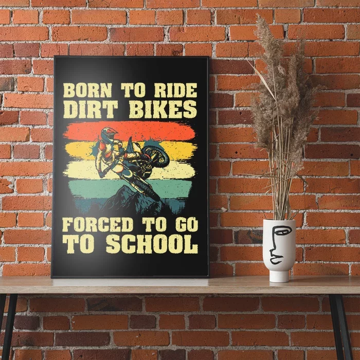 Cool Dirt Bike For Men Women Kids Motocross Dirt Bike Lover Poster