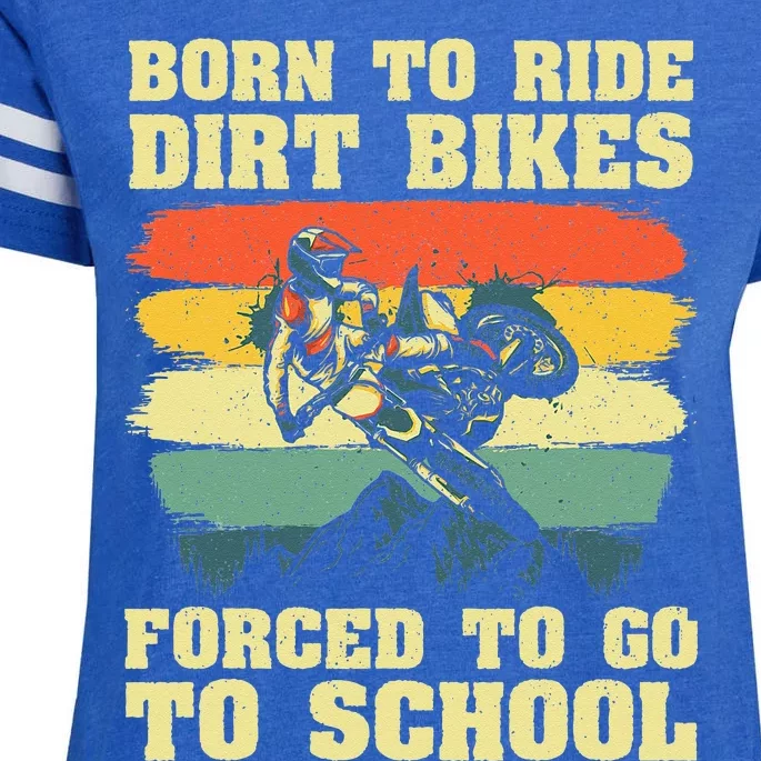 Cool Dirt Bike For Men Women Kids Motocross Dirt Bike Lover Enza Ladies Jersey Football T-Shirt