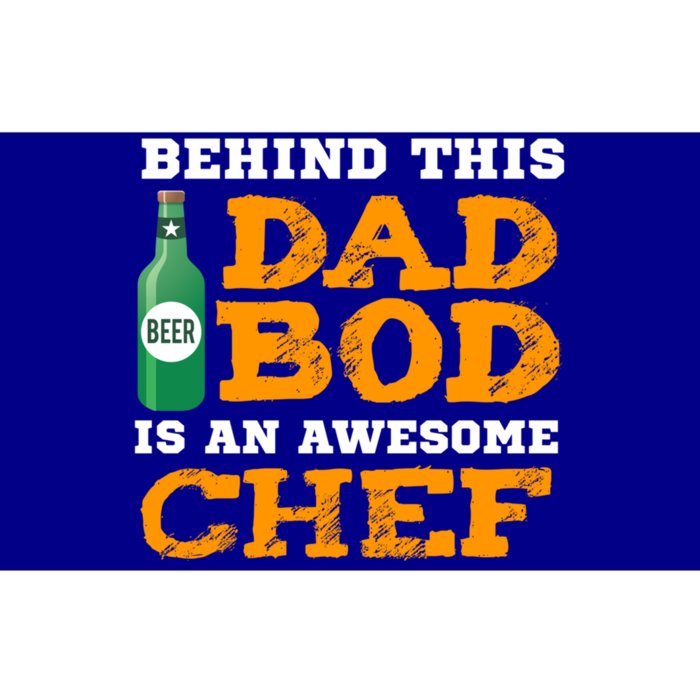 Chef Dad Bod Funny Fathers Gift For Birthday Christmas Gift Bumper Sticker