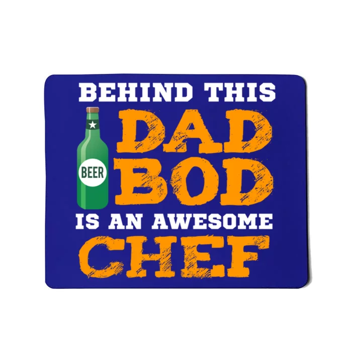 Chef Dad Bod Funny Fathers Gift For Birthday Christmas Gift Mousepad