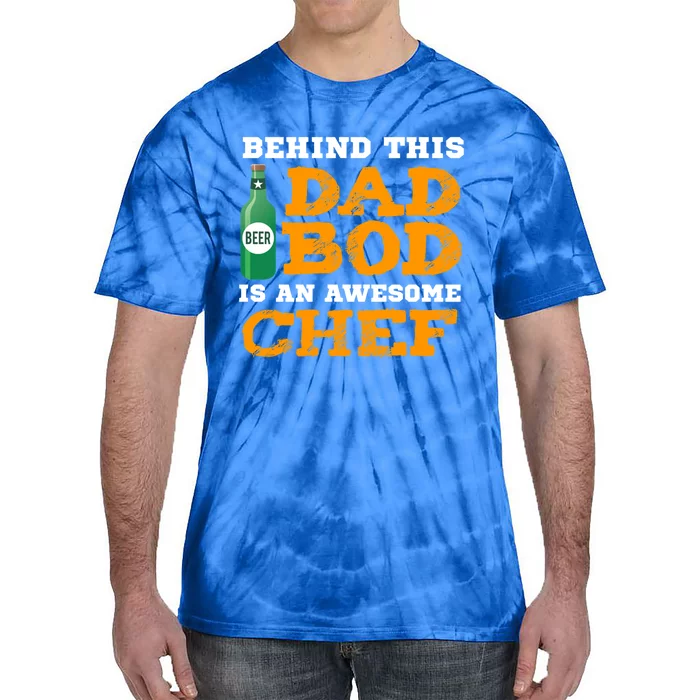 Chef Dad Bod Funny Fathers Gift For Birthday Christmas Gift Tie-Dye T-Shirt