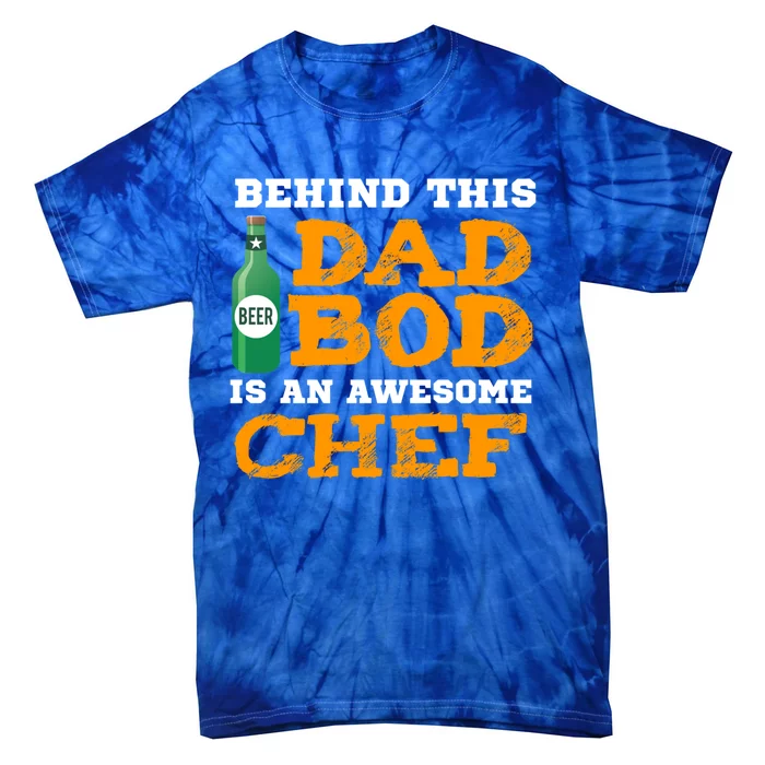 Chef Dad Bod Funny Fathers Gift For Birthday Christmas Gift Tie-Dye T-Shirt