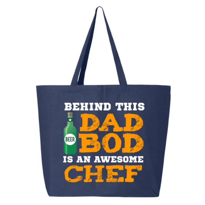 Chef Dad Bod Funny Fathers Gift For Birthday Christmas Gift 25L Jumbo Tote