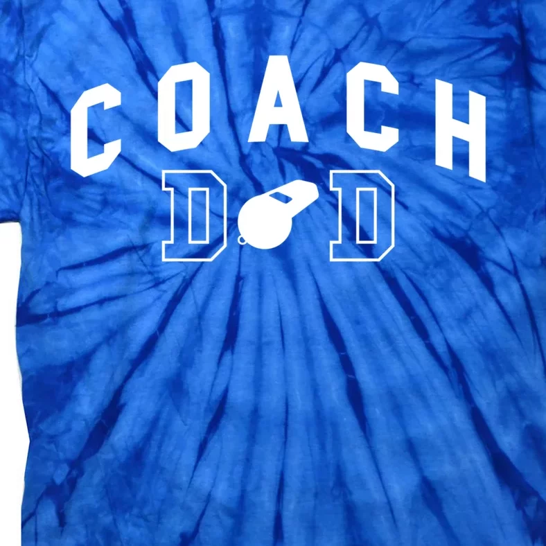 Coach Dad Baseball Player Gift Tie-Dye T-Shirt