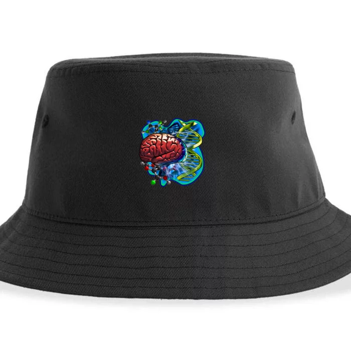 Cool DNA Brain Sustainable Bucket Hat