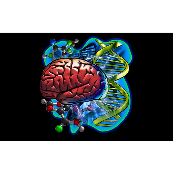 Cool DNA Brain Bumper Sticker