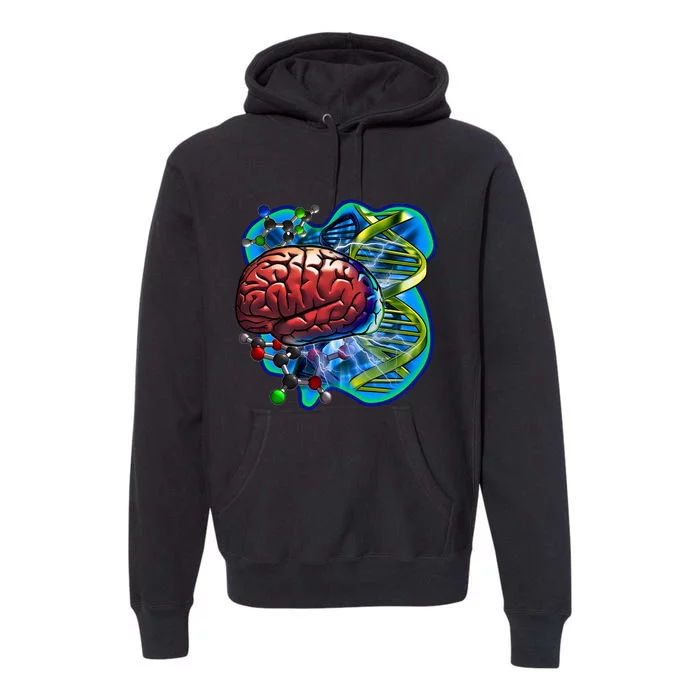 Cool DNA Brain Premium Hoodie