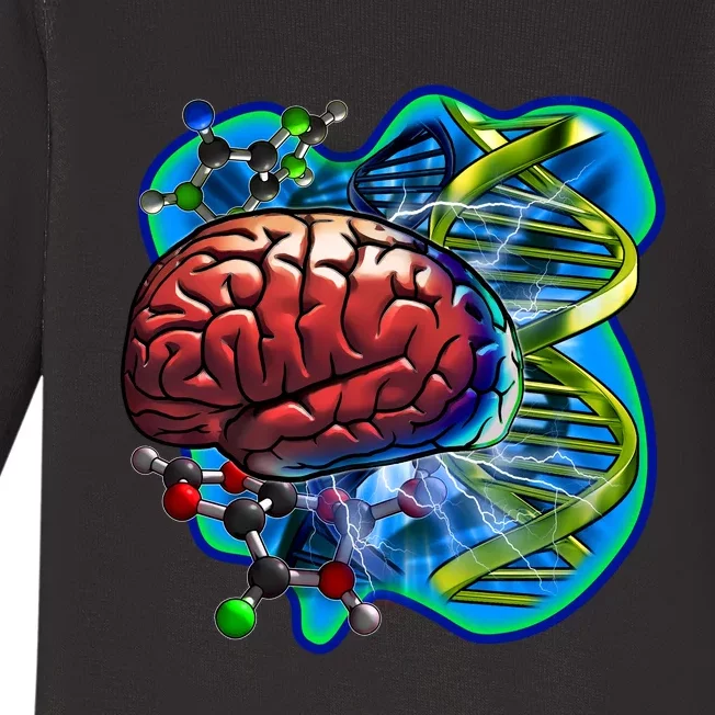 Cool DNA Brain Baby Long Sleeve Bodysuit