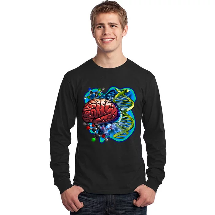 Cool DNA Brain Tall Long Sleeve T-Shirt